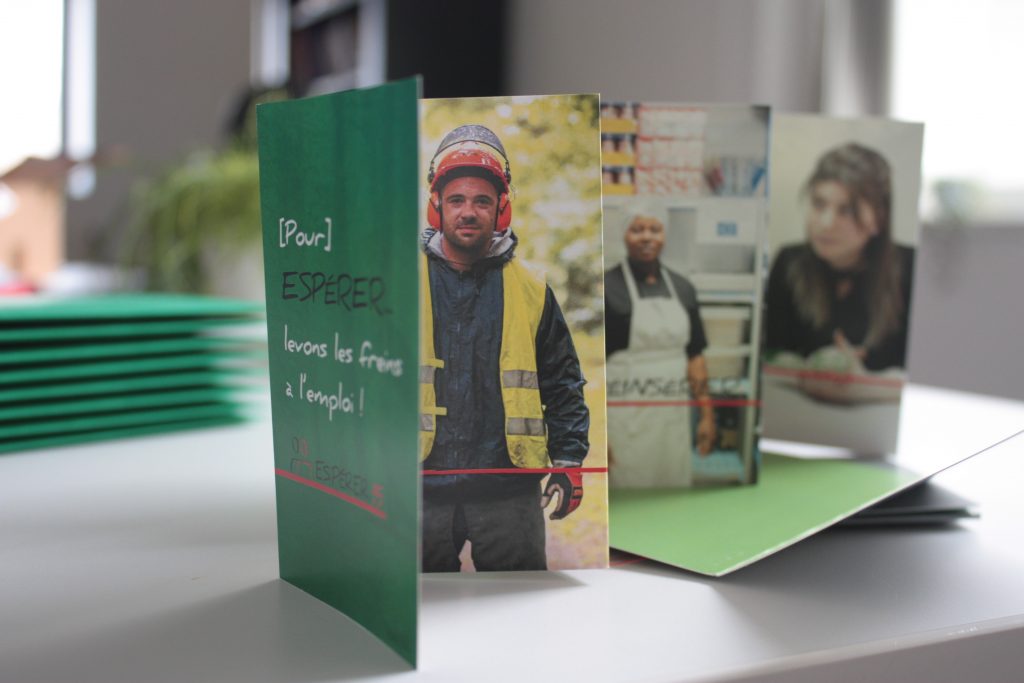 Carte de voeux personnalisée dépliant intérieur