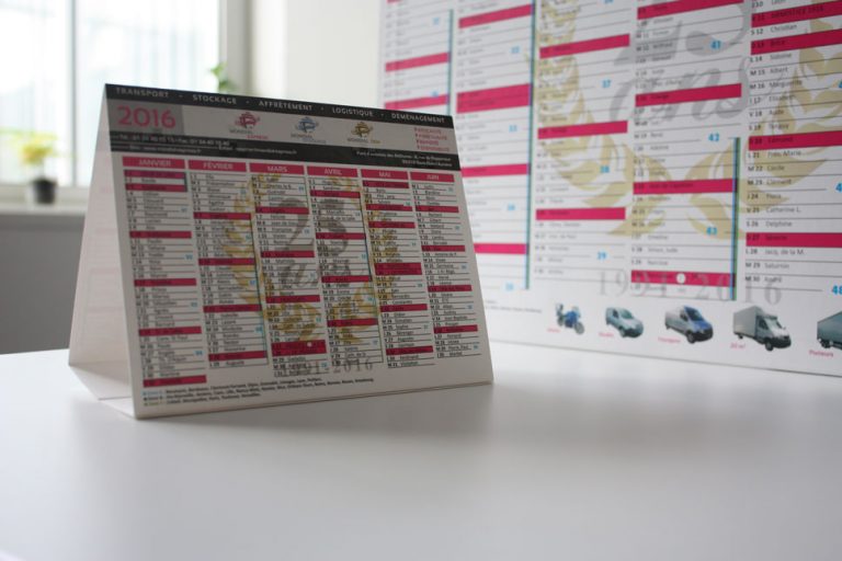 Calendrier sur-mesure