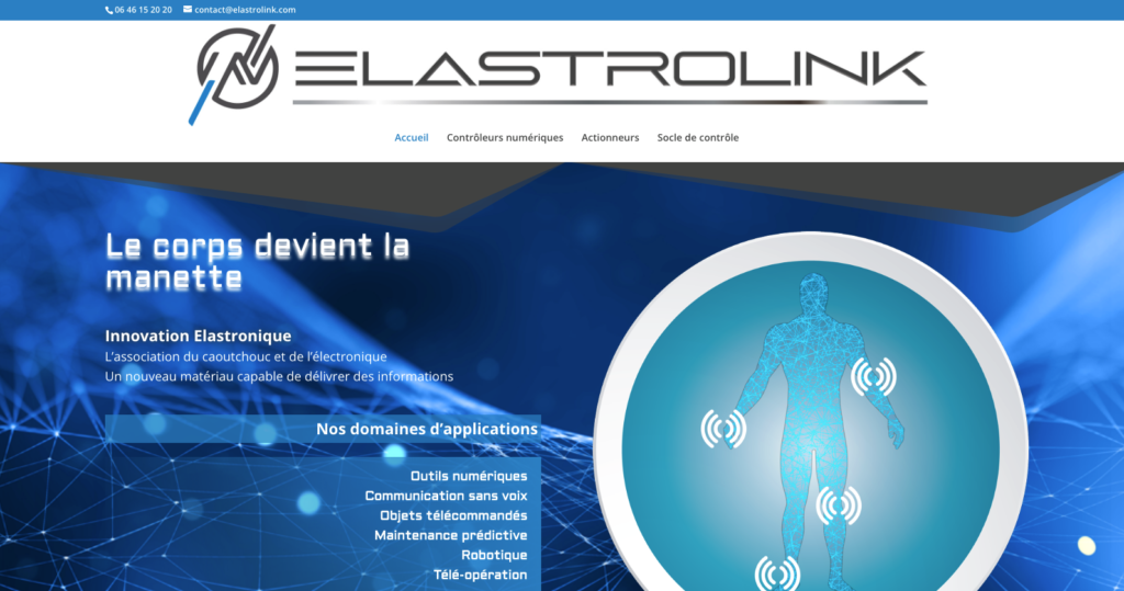 Réalisation du site internet Elastrolink